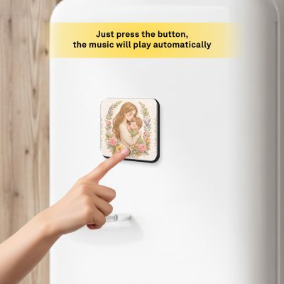 Mother & Son Personalized Musical Fridge Magnet Rechargeable   Loving Gift for Mom